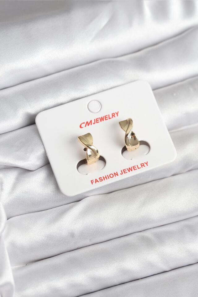 14K Gold Renk Kaplama CM Kadın Küpe