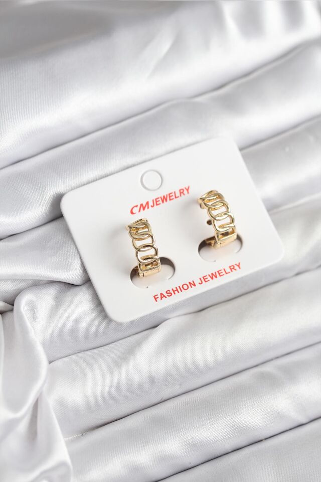 14K Gold Renk Kaplama Samanyolu Model CM Kadın Küpe