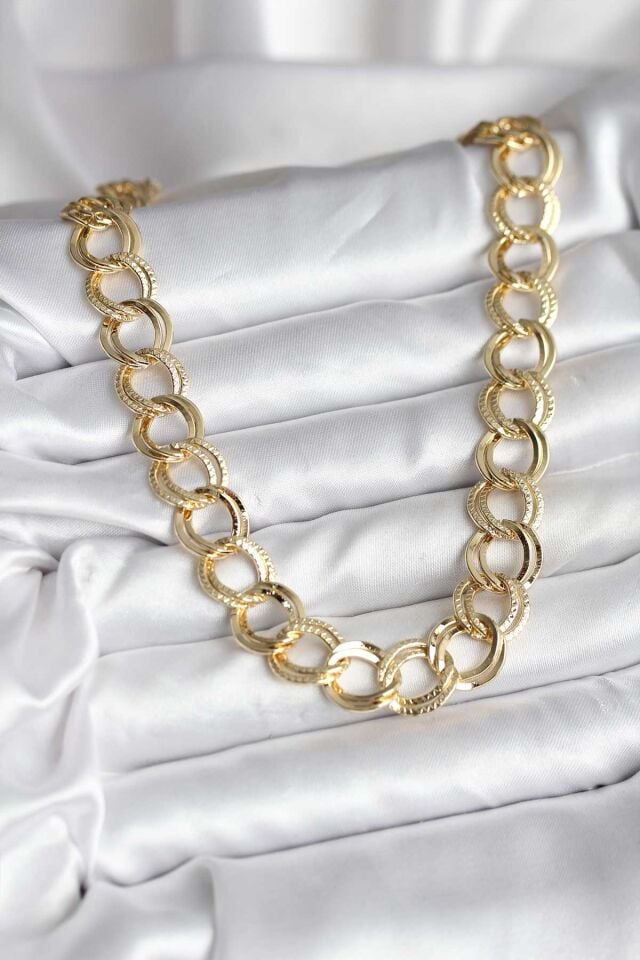 14K Gold Renk Kaplama Samanyolu Model CM Kadın Kolye