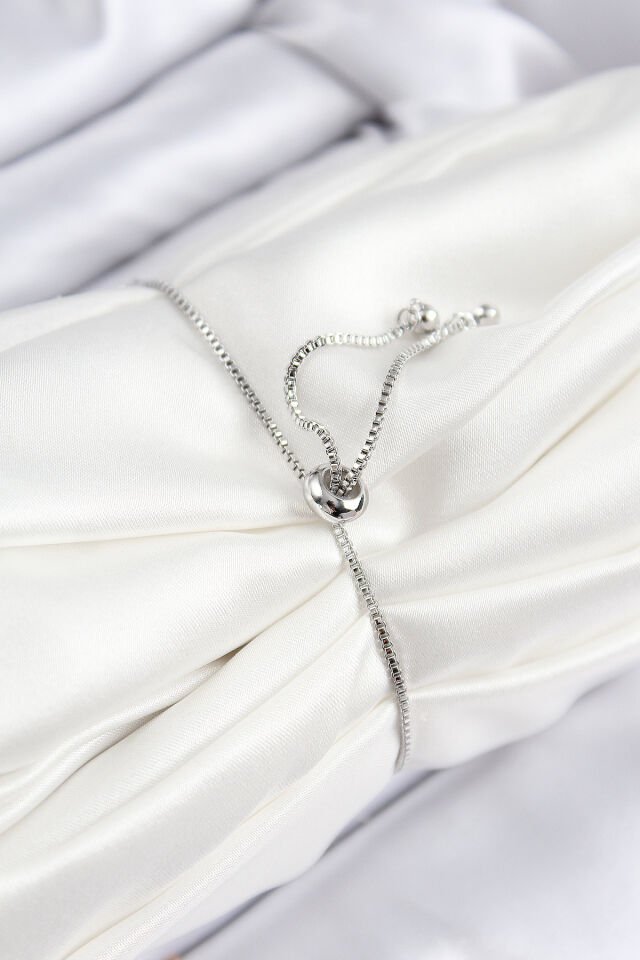 Pirinç Zirkon Taşlı Sıralı Model Gümüş Renk Asansörlü Kadın Bileklik