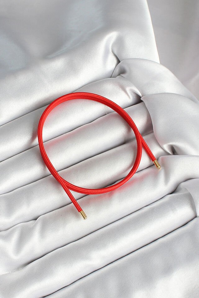 Mıknatıslı Kırmızı Renk Sarmal Kadın Bileklik