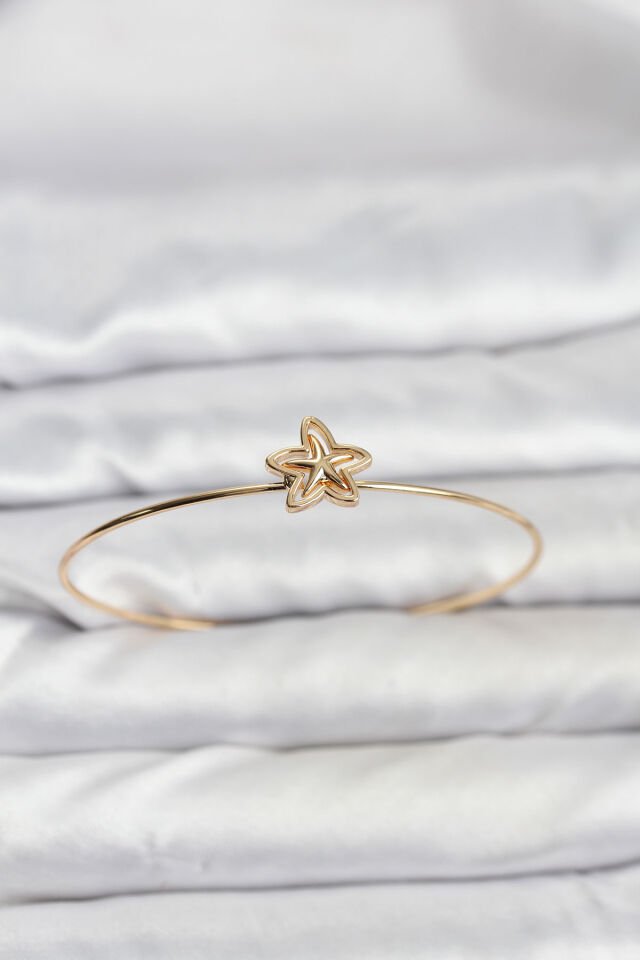 Yıldız Model Gold Renk Bileklik