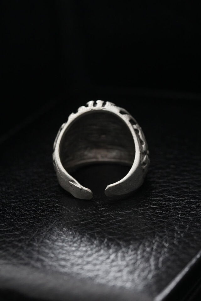 Ayarlanabilir Desenli Kurukafa Model Erkek Yüzük