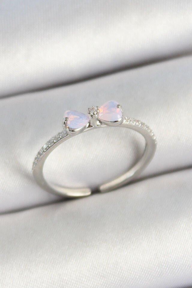 Pirinç Fiyonk Figürlü Zirkon Taşlı Gold Renk Ayarlanabilir Kadın Yüzük