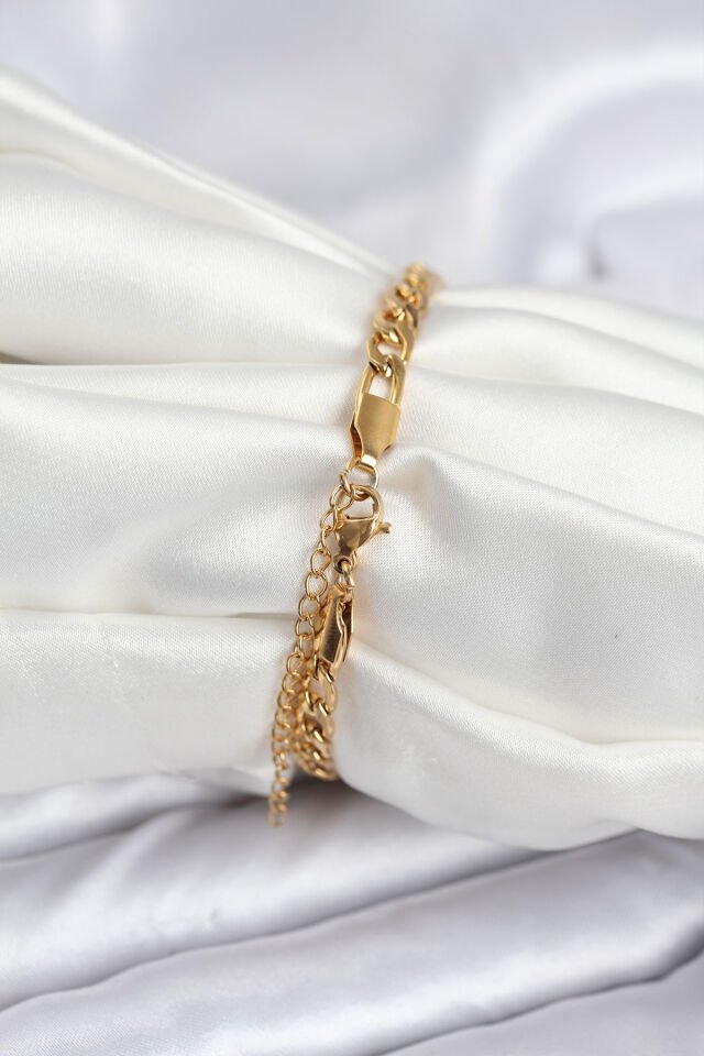 316L Çelik Gold Renk Yazı Yazmaya Uygun Kadın Bileklik