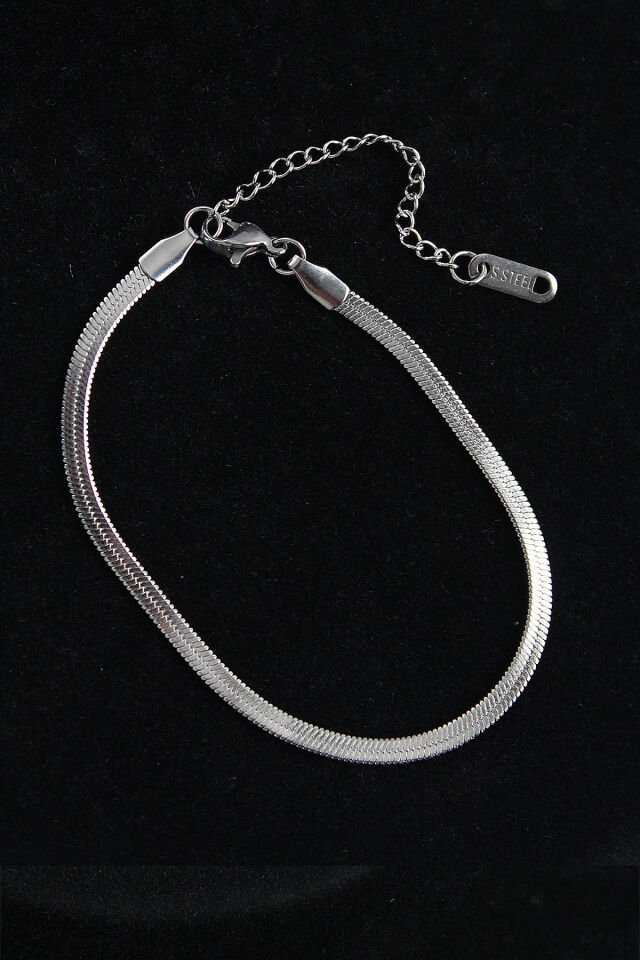 316L Çelik İtalyan Model Gümüş Renk Erkek Bileklik