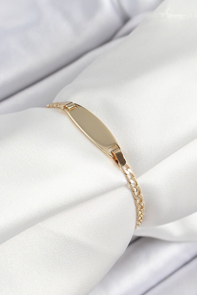 Pirinç Oval Model Gold Renk Xuping Bebek Künyesi