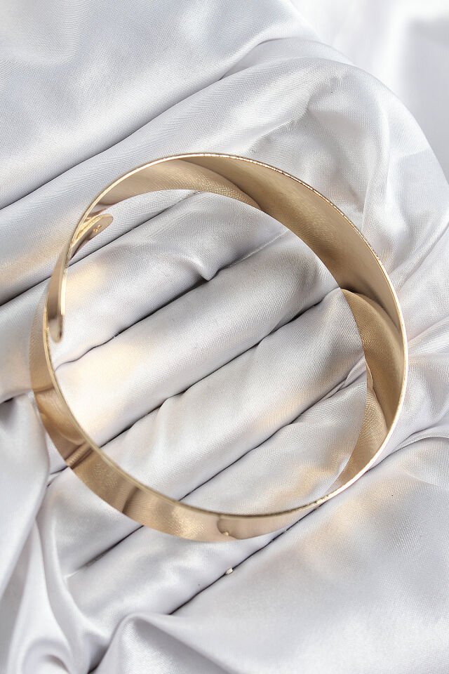 Pirinç Sarmal Model Gold Renk Pazu Bileklik