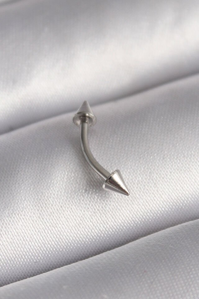 316L Çelik Gümüş Renk Çivi Model Piercing